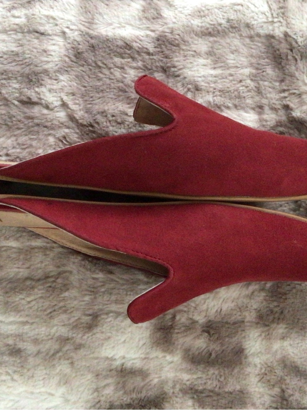 J. Jill Pointed Chantal Mules in Burgundy - 9M - Picture 3 of 4